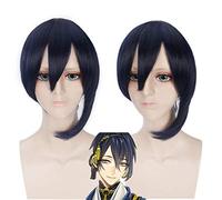 Mikazuki Munechika Cosplay Peluca Anime Touken Ranbu Juego de rol Cabello Pelo sintético resistente al calor Halloween Fiesta Disfraz Pelucas