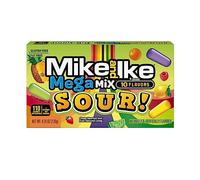 Mike and Ike Candy, Mega Mix Sour, 4.25oz Theater Box, Pack of 12