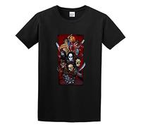 Mike and The Gang Is Back. Cotton Horror Movie Character T-Shirt Black 3XL