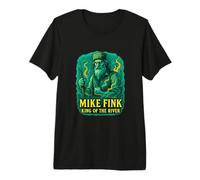 Mike Fink Rey del Río American Frontier Legend Design Camiseta Premium