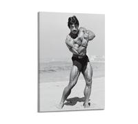 Mike Mentzer Bodybuilding Black And White Canvas Poster Canvas Poster Decoracion Pinturas Arte Dormitorio Sala de estar Oficina Pintura Moderna Decoración del Hogar Arte de Pared Impresión 45 x 45 cm
