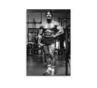Mike Mentzer Póster de culturismo en blanco y negro pintura decorativa lienzo arte de pared sala de estar póster dormitorio pintura, arte de pared impresión de imagen moderna decoración de habitación