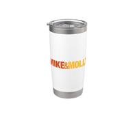 Mike & Molly Logo Vaso térmico de acero inoxidable de doble pared