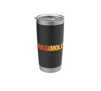 Mike & Molly Logo Vaso térmico de acero inoxidable de doble pared