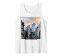 Mike Trow London City Inglaterra Color Foto Amante Arte Ligero Camiseta sin Mangas