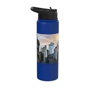 Mike Trow London City Inglaterra Color Foto Amante Arte Ligero Stainless Steel Insulated Water Bottle