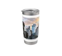 Mike Trow London City Inglaterra Color Foto Amante Arte Ligero Vaso térmico de acero inoxidable de doble pared