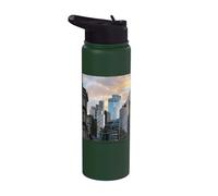 Mike Trow London City Inglaterra - Luz de arte para amantes de las fotos Stainless Steel Insulated Water Bottle