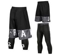 Mikelabo Pantalon Corto Deporte Baloncesto Pantalon Corto Running Hombre NBA Pantalon Corto Entrenamiento Jordan Pantalon Chandal Corto Pantalones Cortos Elasticos