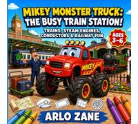 Mikey Monster Truck: The Busy Harbor Adventure!: A Story Coloring Adventure with Boats, Tugboats, Cargo Ships, Fishing Boats, Ferries, Cranes, Docks, ... (Mikey Monster Truck Coloring Adventures)