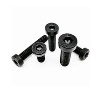 MIKFESPO 1/10/20/50 Uds M4 M5 M6 M8 M10 M12 M16 Grado 8,8 Acero Negro Hexagonal Cabeza de Perfil Corto y bajo Tornillo(M6x25mm 20pcs)