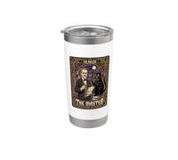 Mikhail Bulgakov The Master Tarot Card Novelista Gato Negro Vaso térmico de acero inoxidable de doble pared