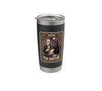 Mikhail Bulgakov The Master Tarot Card Novelista Gato Negro Vaso térmico de acero inoxidable de doble pared