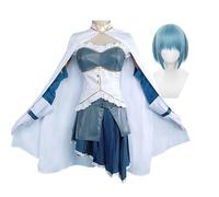 Miki Sayaka Disfraz de cosplay de anime para mujer, vestido de uniforme Miki Sayaka, traje de lucha para Halloween, fiesta, carnaval, vestido, traje