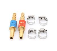 MIKI-Z 2pcs Válvulas de retención de tubería de gas licuado de petróleo propano y oxígeno a base de acetileno