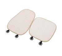 Mikikit 1 juego Cojín Antideslizante para Asiento de Coche Juego Respaldo Cojín de Conducción de Algodón y Lino para Vehículos y Suv Cómodo y de Instalar Año