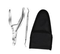 Mikikit 1 juego Cortauñas de Inoxidable para Pedicura Incluye Alicates para Uñas y Herramienta de Recorte de Uñas Con Funda para Profesional y Doméstico