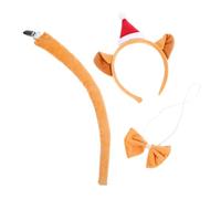 Mikikit 1 Juego De Diadema Navideña Para Gato Diadema Para Cosplay Accesorios Navideños Para El Cabello Diademas De Fiesta Para Gatos Diadema De Peluche Para Gato Diadema De Peluche