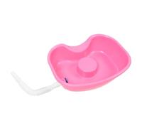 Mikikit 1 juego Lavabo de Champú Portátil para Cama Gran de Lavado para Personas Postradas para Ancianos y Mujeres Embarazadas Diseño Ergonómico Color Rosa con Manguera de Drenaje