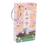 Mikikit 1 Juego Tarjetas de Aprendizaje Japonés con Pronunciación Conjunto Tarjetas Educativas para Practicar el Alfabeto Japonés para Principiantes y Práctica Portátil