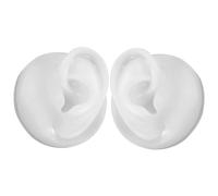 Mikikit 1 par Modelo de Oreja de Silicona Realista para Práctica de Piercing Semi Translúcidas para Acupuntura y Enseñanza para Estudiantes y Profesionales