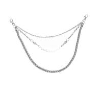 Mikikit 1 pieza Cadena de Pantalón Decorativa para Hombre con Metálica Accesorio de Hip Hop Color