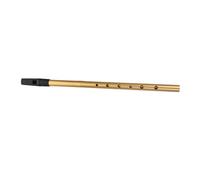 Mikikit 1 Set Flauta Dulce Soprano Dorada, Instrumento Musical para Principiantes, de Aleación de Aluminio y Resina, Obsequio Educativo para Niños