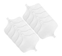 Mikikit 10 Compresas de Algodón Reutilizables Menstruación Forro de Bragas de Algodón Compresa Menstrual Absorbente Lavable Cómodo Uso Diario para Mujeres y Niñas