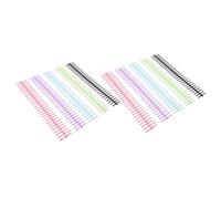 Mikikit 10 piezas Anillas Sueltas para Encuadernar Espirales Desmontables Anillos Plásticos para Cuadernos y Bricolaje Ligeras y Portátiles para Sueltas
