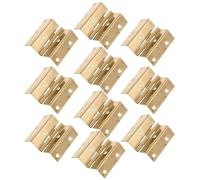 Mikikit 10 Piezas Bisagras Metálicas Plegables para Muebles Bisagras de Ángulo Recto Resistentes para Puertas de Armario Mesas Plegables y Cajas Pequeñas Herrajes Duraderos para Hogar y