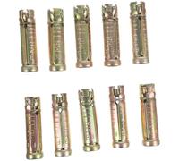 Mikikit 10 Piezas de Anclajes Moleteados de Acero para Hormigón, Pernos de Anclaje M8x50mm Características Estables y Alto Rendimiento para Paredes y Estructuras