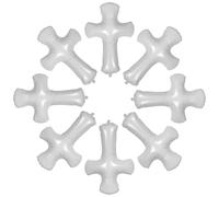 Mikikit 10 Unidades bendiga el globo del bautismo globo religioso 3d comunion cruzada de confirmación de navidad White