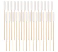 Mikikit 100 Piezas Hisopos de Algodón Largos para Perros y Gatos Unidades Bastoncillos con Mango de Madera Limpieza Segura y Efectiva de Orejas Cuidado Diario para Mascotas