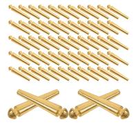 Mikikit 100 Unidades Clavijas de Puntuación para Juegos de Cartas Portátiles de Metal Dorado, Accesorios para Tablero de Cribbage en Sala de Cartas o Hotel, 2.5 Cm