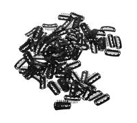 Mikikit 100piezas Clip para Peluca Pinzas de Forma Pinzas Presión Peines para Peluca Clips para Extensiones de Cabello Accesorios para Fijar Eventos Sociales o Diarios