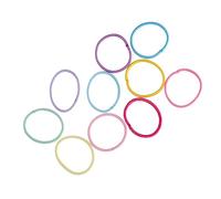 Mikikit 100piezas Coletero Pelo Para Gomas Elásticas Pelo Coleteros Sencillos Para Pequeños Para Jugar El Parque