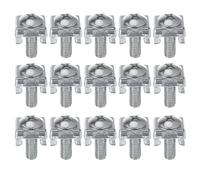 Mikikit 100piezas Enjauladas para Montaje Rack Compatibles Servidores y Redes Unidades