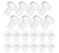 Mikikit 100piezas Partículas De Caucho Anticolisión Topes Antideslizantes Transparentes para Puertas De Armarios Protectores De Vidrio para Interiores Almohadillas Protectoras para Tablero