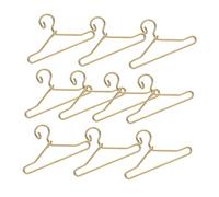 Mikikit 10piezas Mini Perchas para Muñecas De Metal Perchas Diminutas Realistas para Vestidos De Muñecas Accesorios para Casas Miniatura