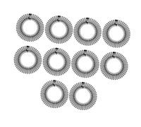 Mikikit 10piezas Peine Elástico Circular Completo Cabello De Diadema Peine Elástico Soporte Para Diadema Elástica De Plástico Flexible