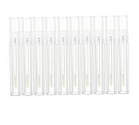 Mikikit 10piezas Tubos De Brillo Labial Envases Vacíos Botella Rellenable Transparente Tubos De Brillo Labial Para Crear Color