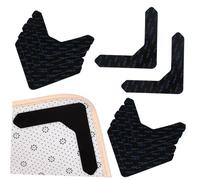 Mikikit 12 Piezas Alfombrilla Antideslizante Reutilizable para Alfombras Adhesivo Doble Cara Protege contra Arrugas y Deslizamientos Interiores y Exteriores