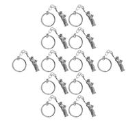 Mikikit 12 Piezas Llaveros de Recuerdo de Viaje Llaveros de Estados Unidos Dije Estatua Libertad para Bolsos Obsequio Patriótico Julio para Hombre