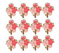 Mikikit 12piezas Broches De Flor De Cerezo Pin Esmaltado De Aleación Broche De Flor De Cerezo Para Mochilas Ropa Bolsos Chaquetas y Sombreros Accesorios De Moda Para Mujer