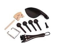 Mikikit 15 piezas Accesorios para Violín de Ébano Incluye Mentonera Cuerpos Endpin y Tail para DIY y Restauración de Violines