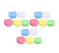 Mikikit 15 Piezas Caja con Orificios de Ventilación para Retenedor Dental Caja de Retenedor para Oficina Viajes y Hogar y Férula Dental