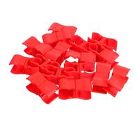 Mikikit 16 Clips Rojos para Asta de Bandera de Entrenamiento de Fútbol, Conector Resistente para Postes de Agilidad, Accesorios para Ejercicios y Marcado de Campo Deportivos