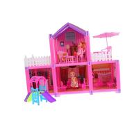 Mikikit 1juego Casa De Grande para Juguete De Simulación Divertido Castillo Villa para Aprendizaje y