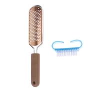 Mikikit 1Juego Exfoliante de Pies de Inoxidable Eliminar y Muerta Amoladora Portátil con Cepillo de Aleatorio Herramienta de Cuidado Personal Pies Secos