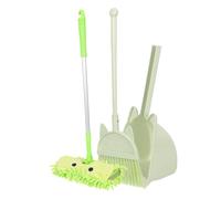 Mikikit 1Juego Limpieza para Escoba y Trapeador de Juguete con Stickers para Actividades de Hijos para Limpiar y Fortalecer